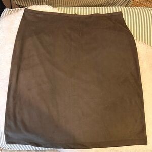 Y2K Suede Look Mini Skirt